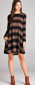 Striped Bellamie Dress size medium